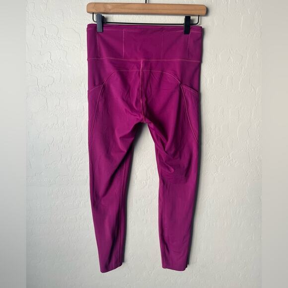 Lululemon Fast and free high rise leggings deep fuchsia 6 - Picture 8 of 10